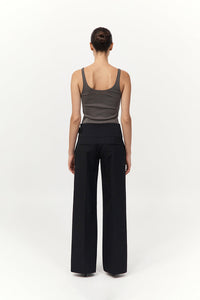 Cummerbund Pants Black