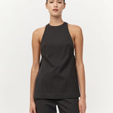 Side Tie Top Black Olive