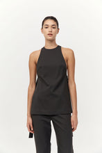 Side Tie Top Black Olive