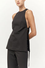 Side Tie Top Black Olive