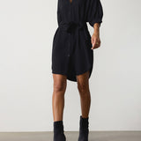 Kate Belted Dress Black Onyx