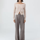 Merino Wool Ballet Cardigan Powder