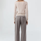 Merino Wool Ballet Cardigan Powder