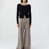 Merino Wool Ballet Cardigan Black