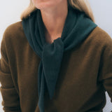 Cashmere Neckerchief Juniper Green