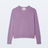Cashmere V-Neck Soft Plum