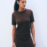Luxe Cotton T-Shirt Dark Espresso