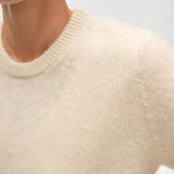 Brushed Cashmere Tee Ivory