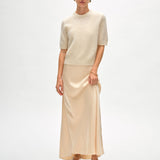 Brushed Cashmere Tee Ivory