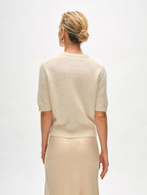 Brushed Cashmere Tee Ivory