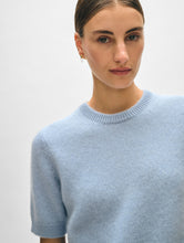 Brushed Cashmere Tee Misty Blue