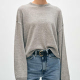 Cashmere Mini Heart Sweatshirt Grey Heather