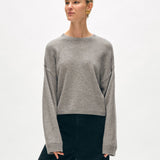 Cashmere Mini Heart Sweatshirt Grey Heather