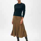 Cashmere Slim Stretch Crewneck Black