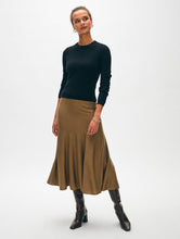 Cashmere Slim Stretch Crewneck Black