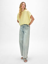 Linen Blend Easy T-Shirt Lemon Sorbet