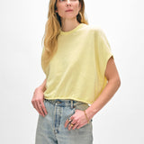 Linen Blend Easy T-Shirt Lemon Sorbet