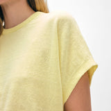 Linen Blend Easy T-Shirt Lemon Sorbet
