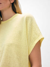 Linen Blend Easy T-Shirt Lemon Sorbet