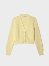 Line Blend Ribbed Cardigan Lemon Sorbet