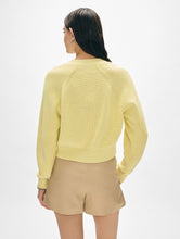 Line Blend Ribbed Cardigan Lemon Sorbet