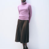 Cashmere Featherweight Turtleneck Soft Plum
