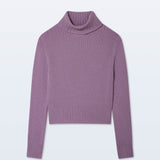 Cashmere Featherweight Turtleneck Soft Plum