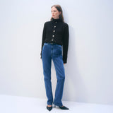 Cashmere Luxe Cable Cardigan Black