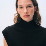 Cashmere Sleeveless Dress Black