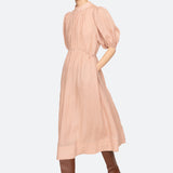 Anise Puff Sleeve Dress Pink