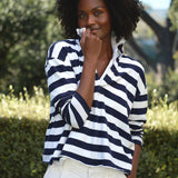 Patrick Popover Henley Nautical Stripe