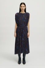 Daphne Dress Flowers Mesh Blue