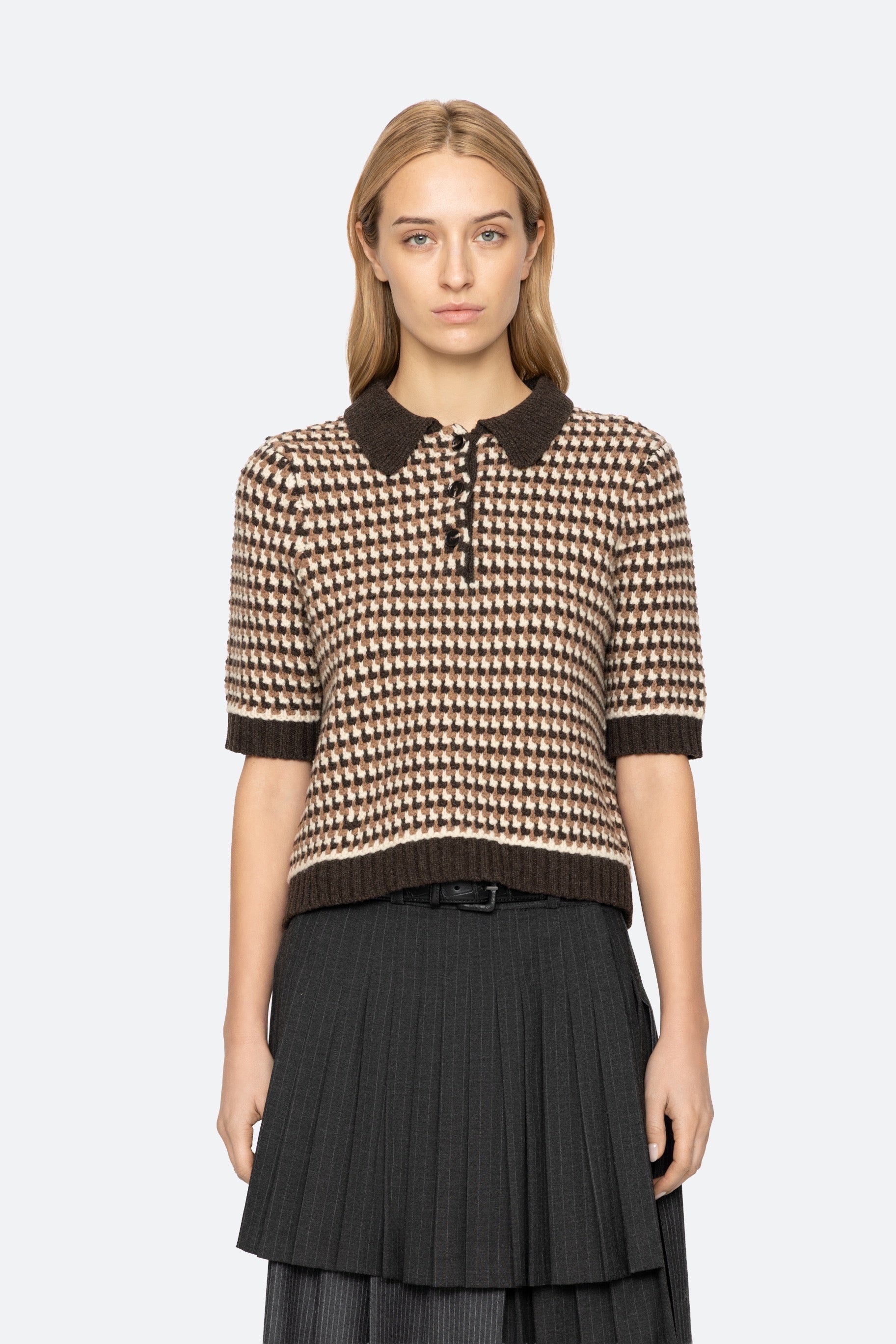 DECLAN S/SLV POLO SWEATER (D2)