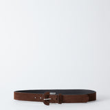 Leather Wrap Borrelo Belt Dark Chocolate