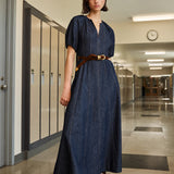 Piper Dress Midnight Rinse