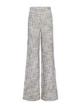 Pilar Tweed Wide Leg Pant Ecru/Black