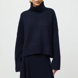 Girlfriend Turtleneck Navy