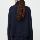 Girlfriend Turtleneck Navy