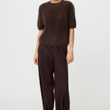 Brushed Short Sleeve Mocha