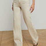 Clayton Wide Leg Jean Biscuit