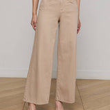 Alicent Wide Leg Jean Pale Khaki