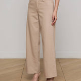 Alicent Wide Leg Jean Pale Khaki