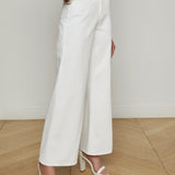 Alicent Wide-Leg Jean Blanc
