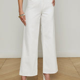 Alicent Wide-Leg Jean Blanc