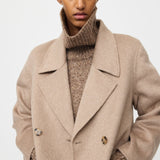 Double Breasted Coat Greige