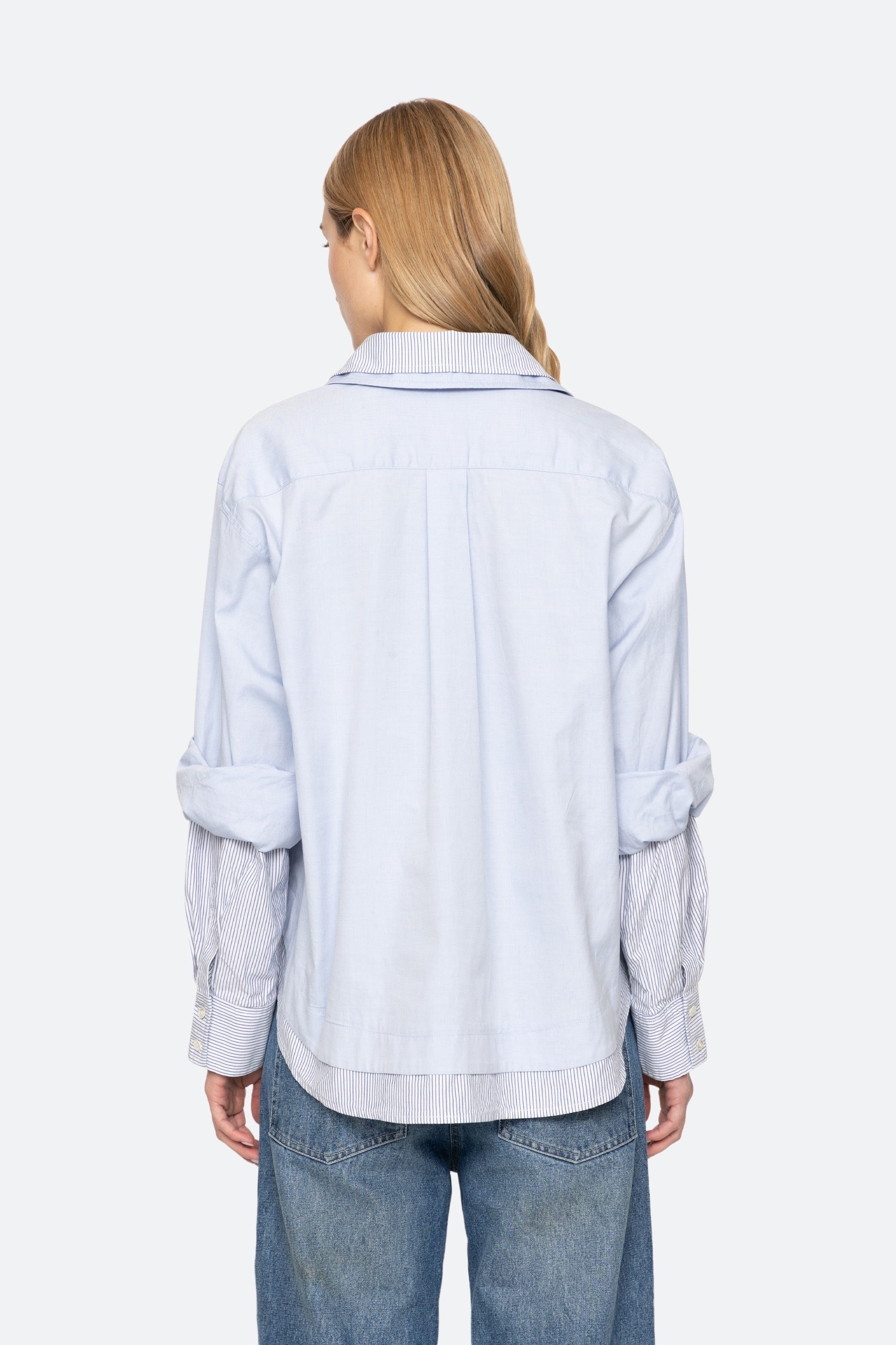 ZAYNA DBL LAYER BUTTON DOWN (D1)