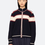 HESTER SOLID ZIP CARDIGAN (D1)