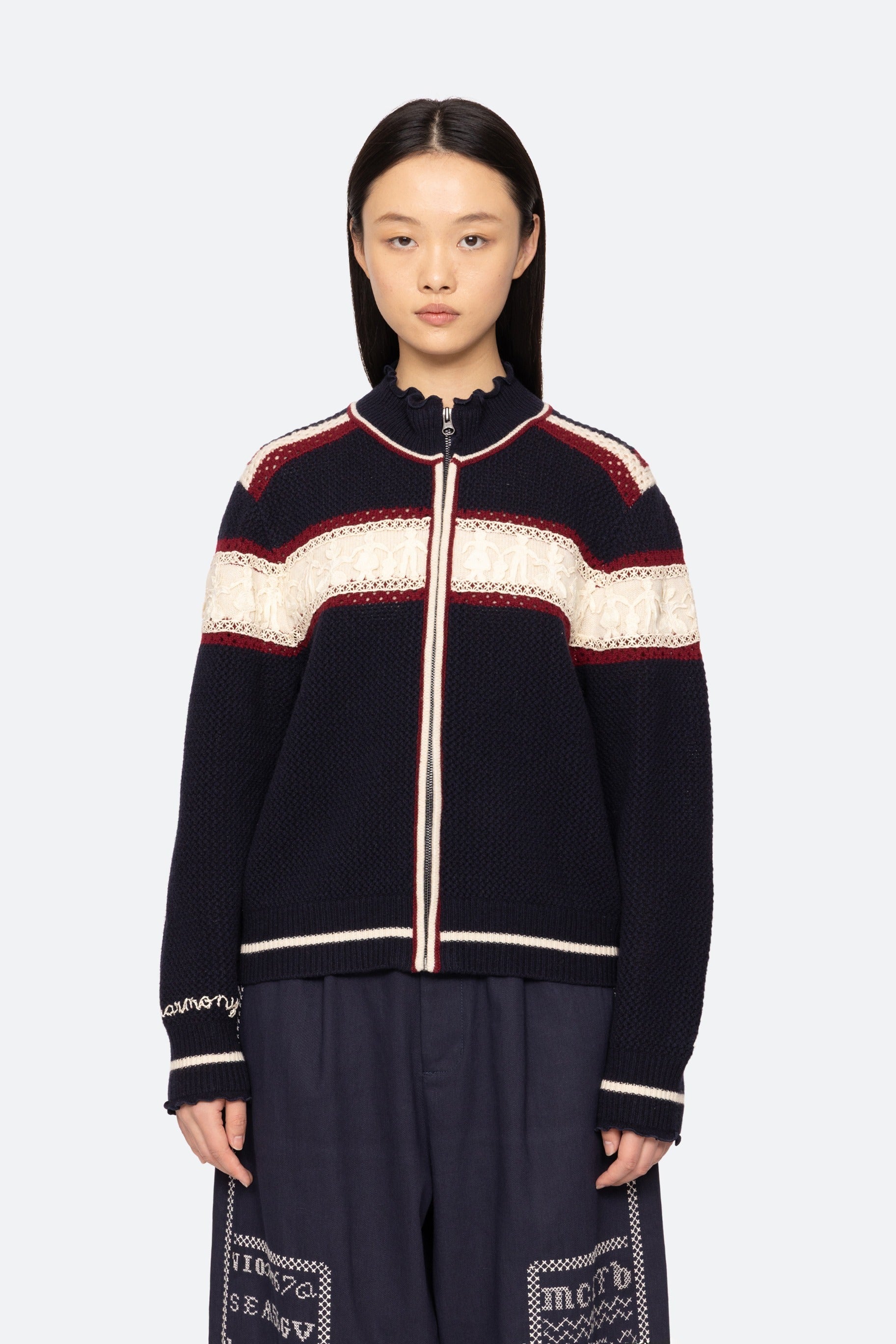 HESTER SOLID ZIP CARDIGAN (D1)