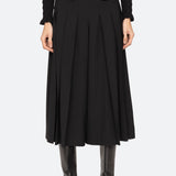 ELISA TROPICAL WOOL BELTED CULOTTES (D2)