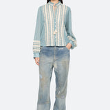 KIRSTEN PRINT L/SLV TOP (D2)